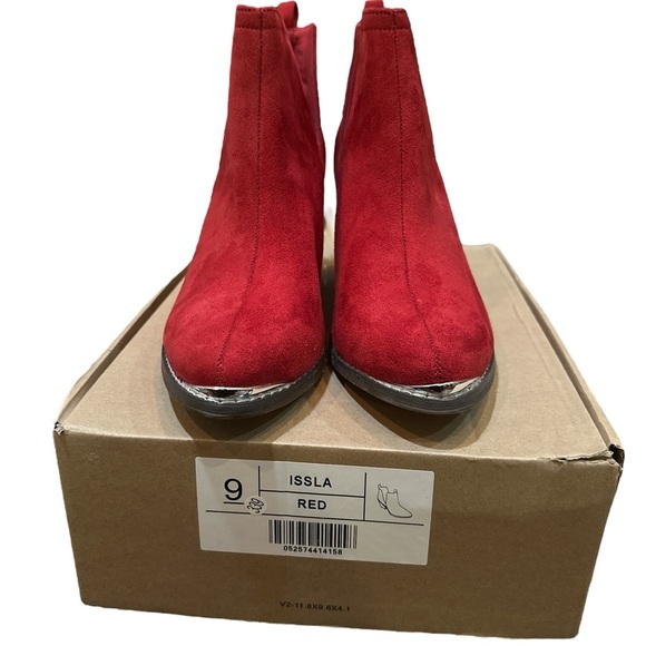 Journee Collection Issla Western Bootie in Red - Size 9 - Picture 8 of 10